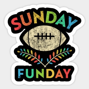 Sunday Funday Football Sticker